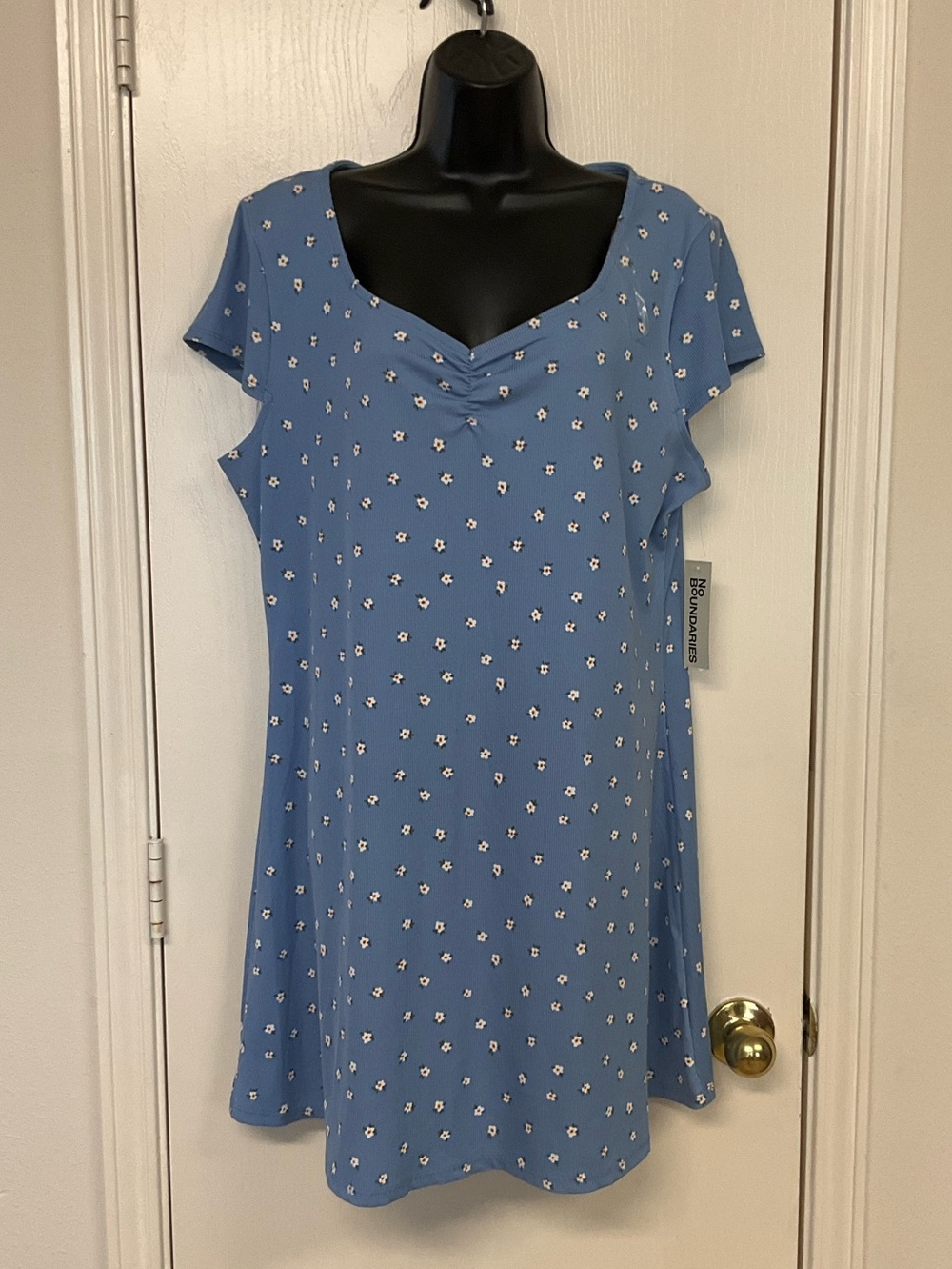 🌺$5.00 must bundle 🌺No Boundaries Floral Mini Dress Blue Size XXL (20)